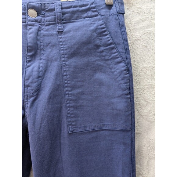 Cosmic Blue Love Chino Pants 29 Utility Crop Casual Stretch Trousers Coastal - Picture 3 of 12
